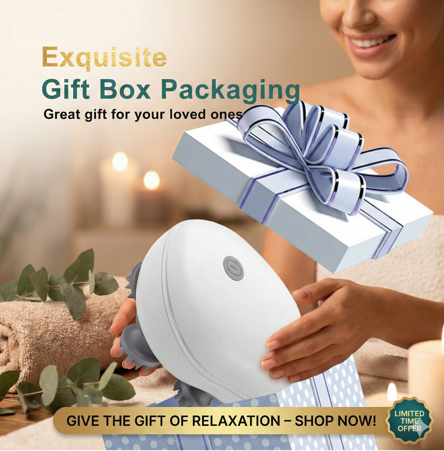 Electric Scalp Massager for Stress Relief & Hair Growth – Deep Relaxation Therapy