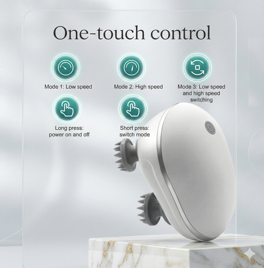 Electric Scalp Massager for Stress Relief & Hair Growth – Deep Relaxation Therapy