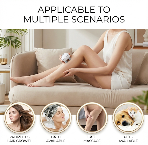 Electric Scalp Massager for Stress Relief & Hair Growth – Deep Relaxation Therapy